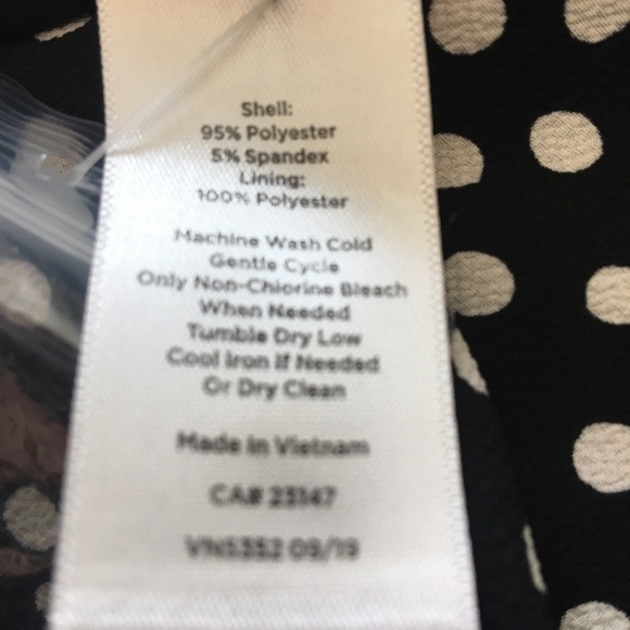 Talbots Black and White Pleated Bubble Midi Skirt - Picture 5 of 7